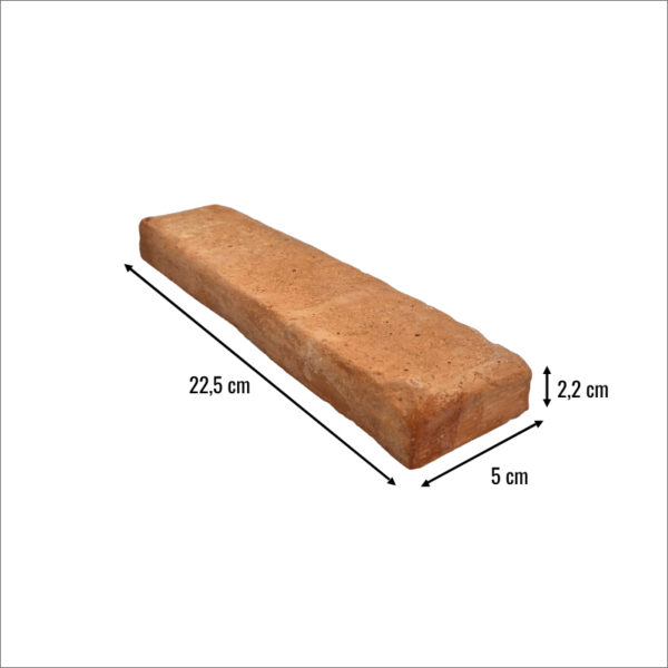 Dimensions de brique en terre cuite de réédition