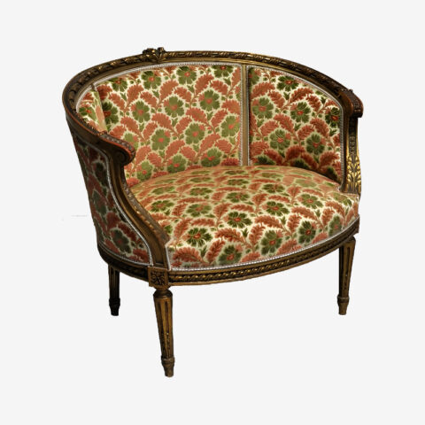 Fauteuil à corbeille Style Louis XVI