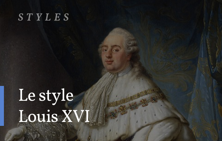 Le style Louis XVI