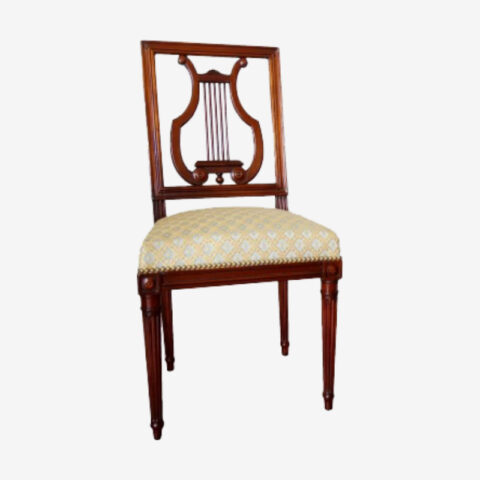 chaise avec dossier en lyre style directoire