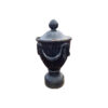 paire de grands vases en fonte noire